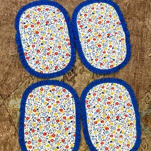 Cottagecore Floral Botanical  FabricPlacemats 4 PACK